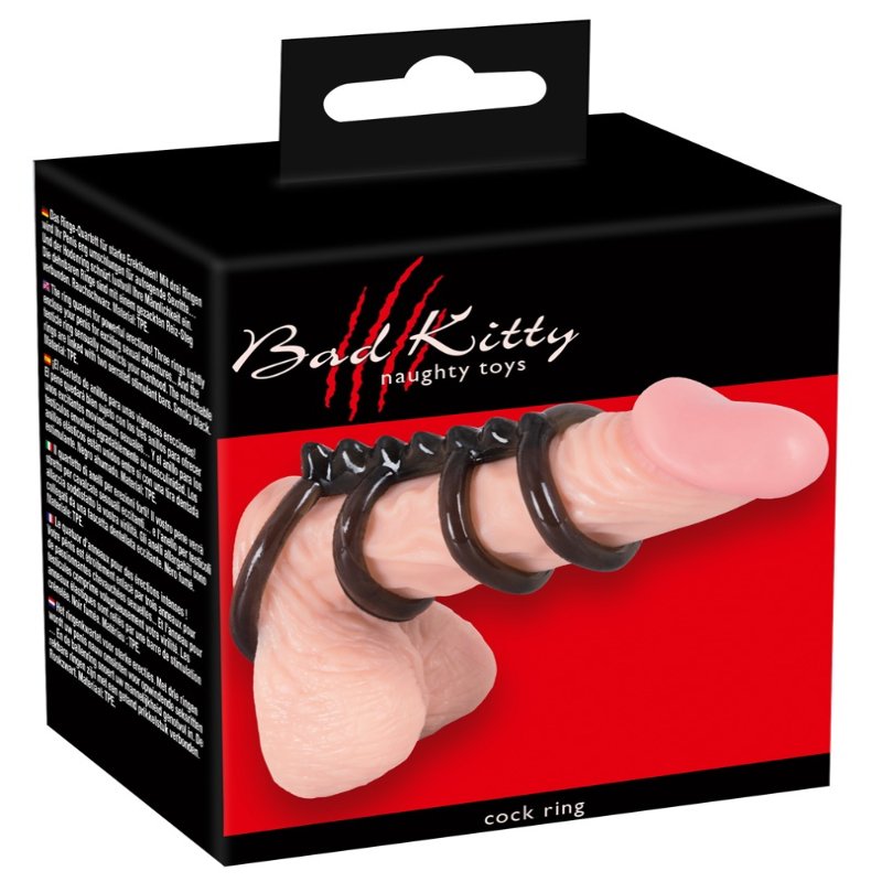 Ерекційні кільця - Bad Kitty Cock Ring - зображення 1