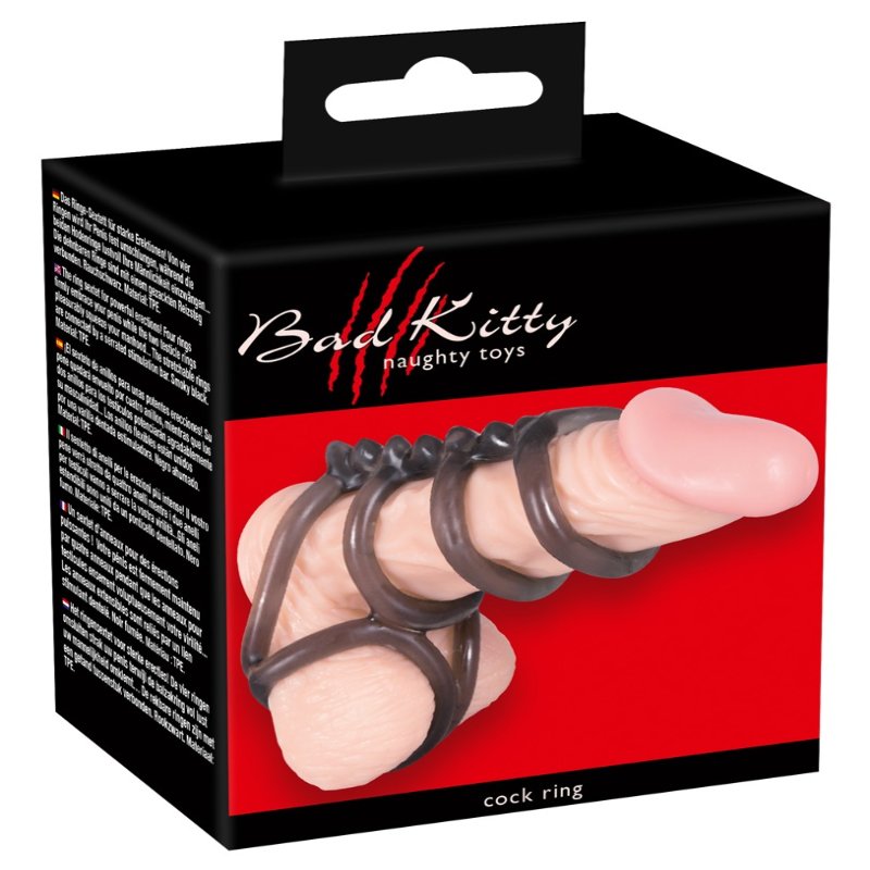 Ерекційні кільця - Bad Kitty Cock Ring - зображення 1