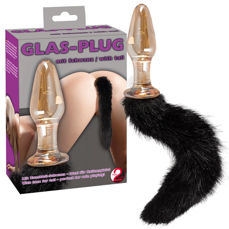 Анальна пробка - Glass-Plug With Tail