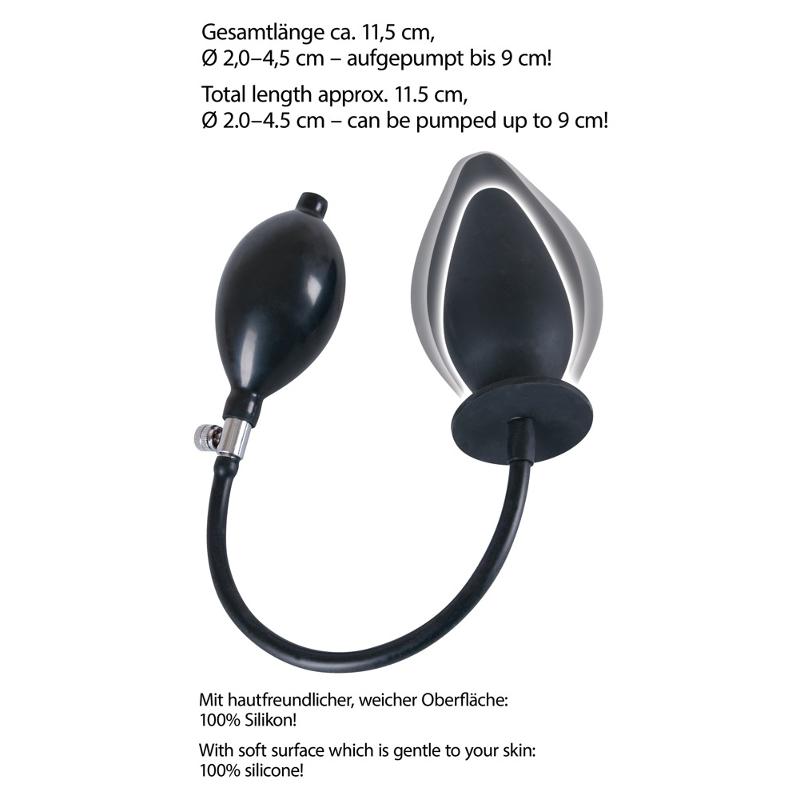Анальна пробка - True Black Inflatable Anal Plug