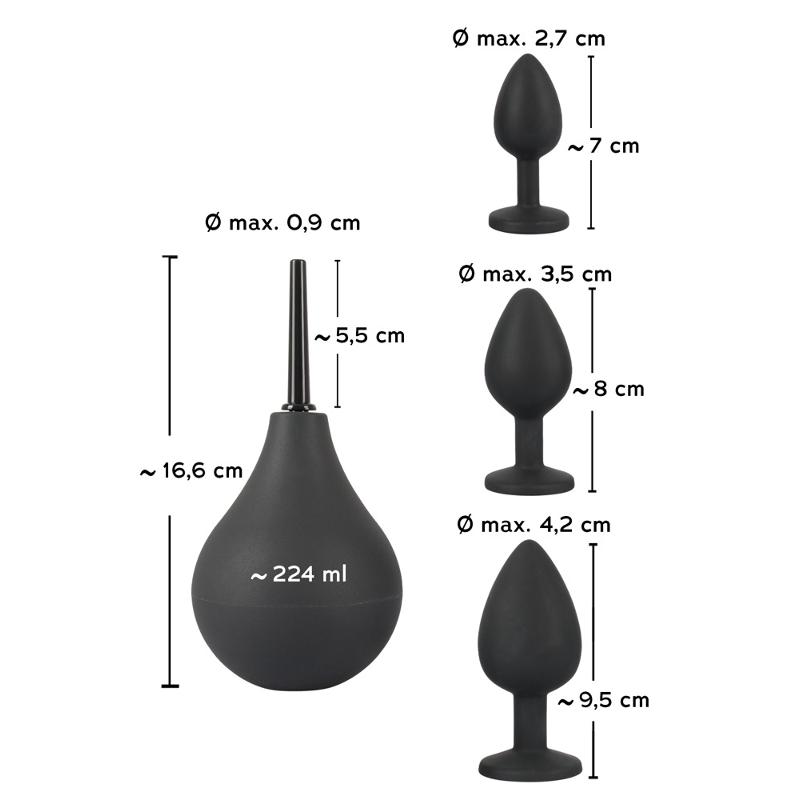 Набір анальних пробок - Black Velvets Anal Kit