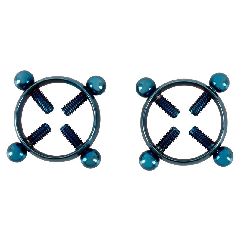 Затискачі для сосків - Bad Kitty Nipple Jewellery Blue