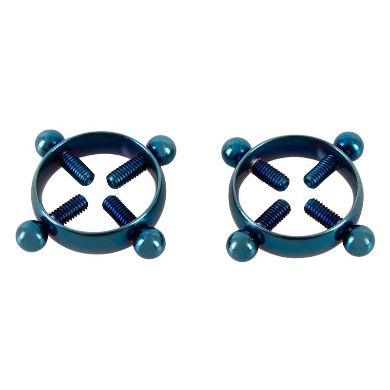 Затискачі для сосків - Bad Kitty Nipple Jewellery Blue