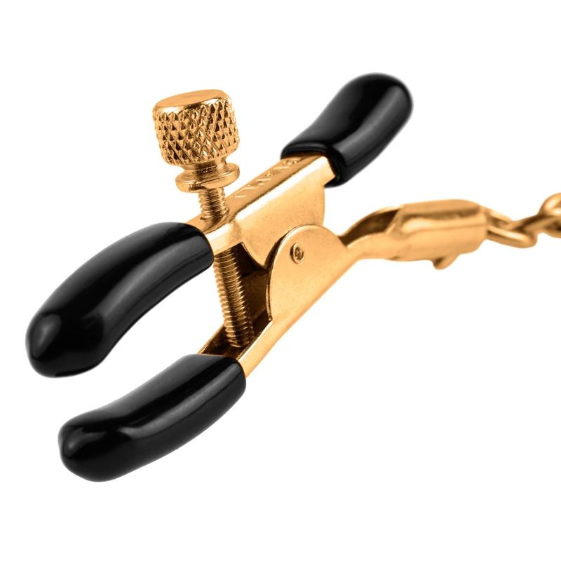 Затискачі для сосків - FFS Gold Chain Nipple Clamps