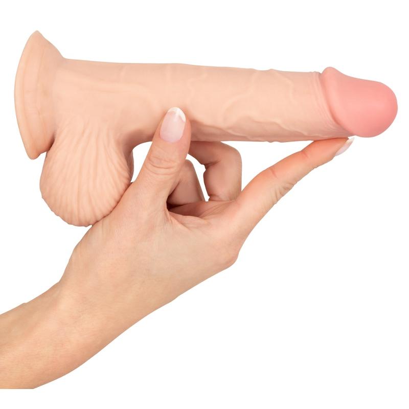 Фалоімітатор - Nature Skin Dildo With Movable Skin, 19 см