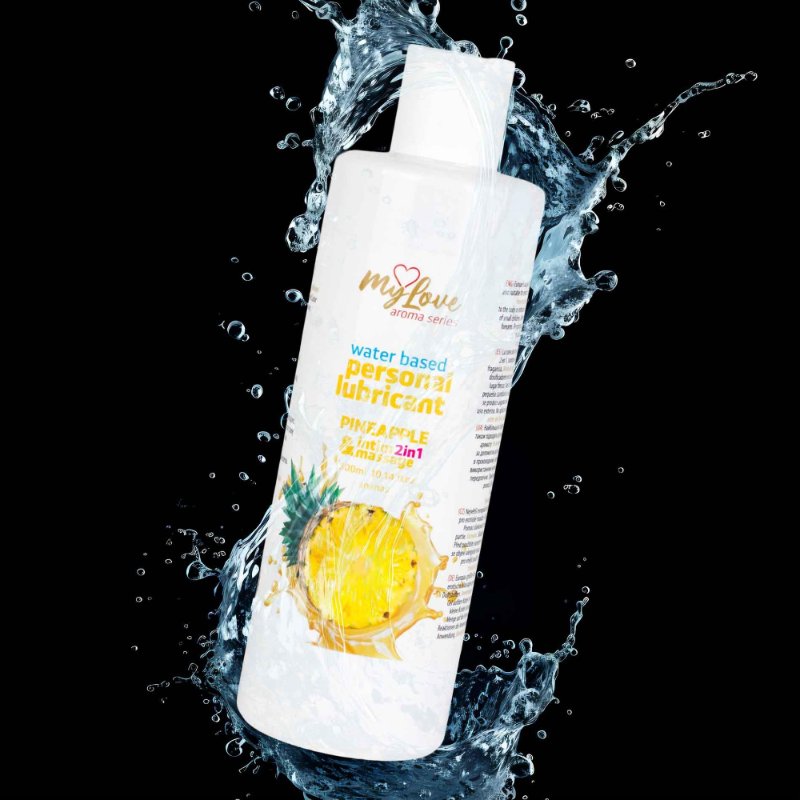 2в1 лубрикант та масажний гель - MyLove Aroma Series Intim&Massage Pineapple, 300 мл