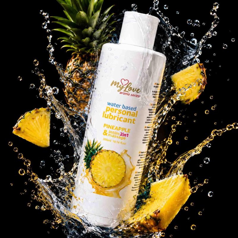 2в1 лубрикант та масажний гель - MyLove Aroma Series Intim&Massage Pineapple, 300 мл