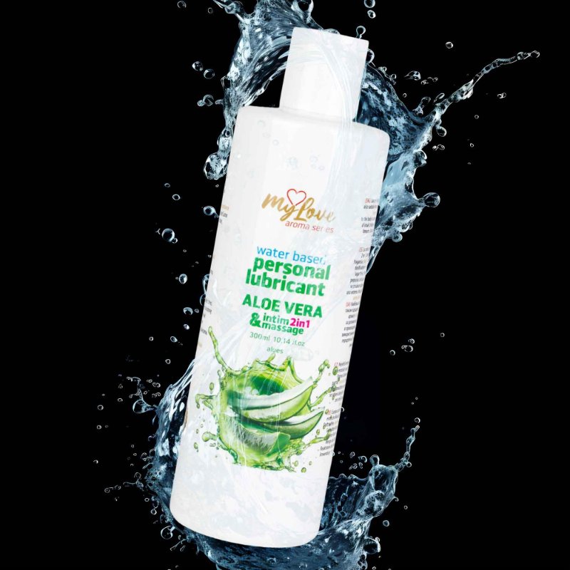2в1 лубрикант та масажний гель - MyLove Aroma Series Intim&Massage Aloe Vera, 300 мл