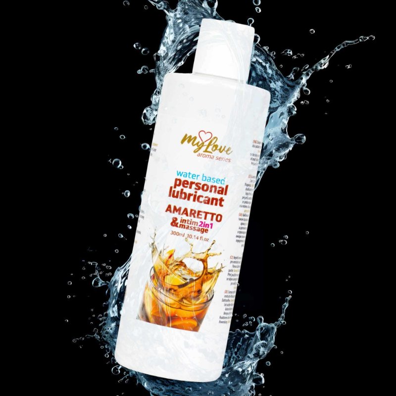 2в1 лубрикант та масажний гель - MyLove Aroma Series Intim&Massage Amaretto, 300 мл
