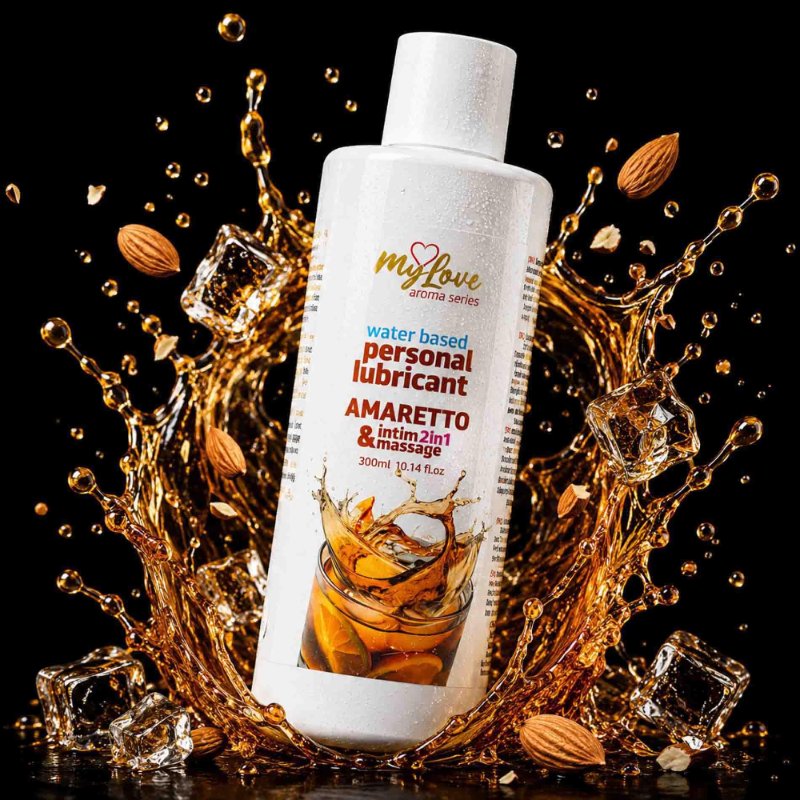 2в1 лубрикант та масажний гель - MyLove Aroma Series Intim&Massage Amaretto, 300 мл