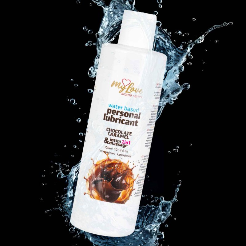 2в1 лубрикант та масажний гель - MyLove Aroma Series Intim&Massage Chocolate Caramel, 300 мл