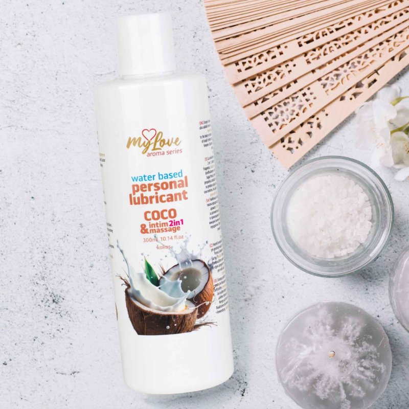 2в1 лубрикант та масажний гель - MyLove Aroma Series Intim&Massage Coco, 300 мл