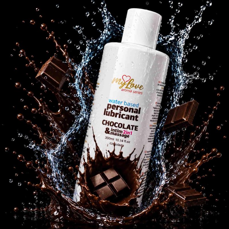 2в1 лубрикант та масажний гель - MyLove Aroma Series Intim&Massage Chocolate, 300 мл