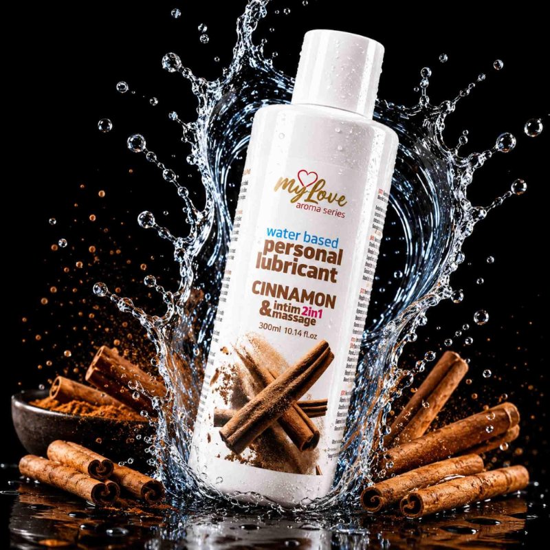 2в1 лубрикант та масажний гель - MyLove Aroma Series Intim&Massage Cinnamon, 300 мл