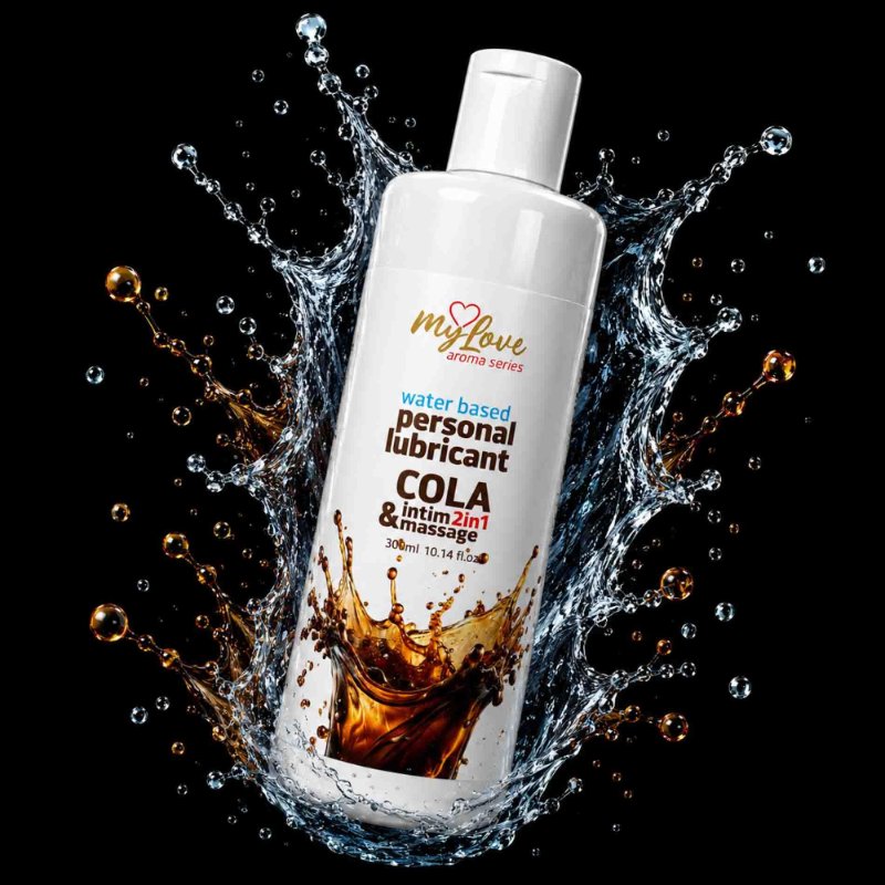 2в1 лубрикант та масажний гель - MyLove Aroma Series Intim&Massage Cola, 300 мл