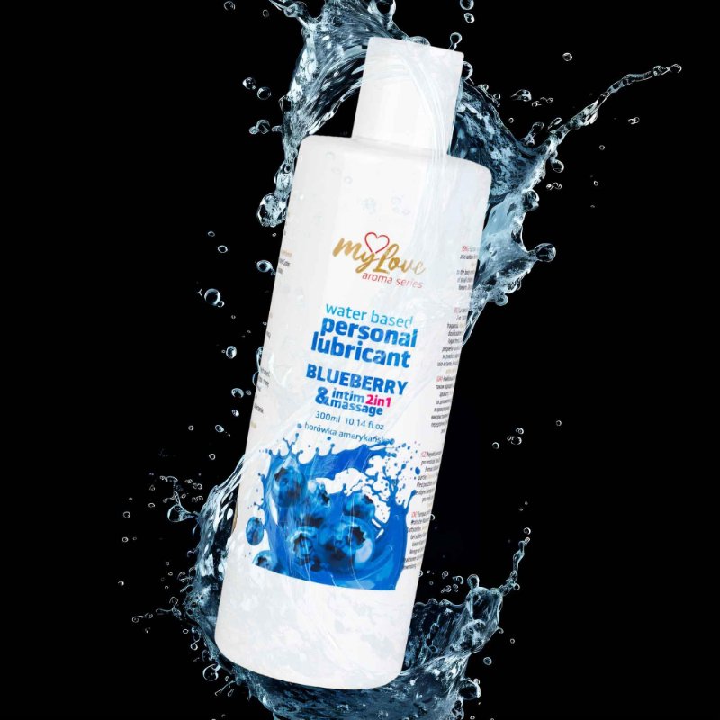 2в1 лубрикант та масажний гель - MyLove Aroma Series Intim&Massage Blueberry, 300 мл