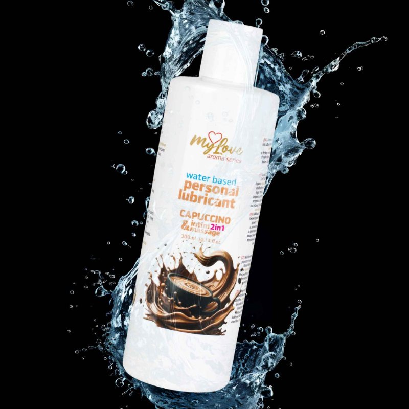 2в1 лубрикант та масажний гель - MyLove Aroma Series Intim&Massage Capuccino, 300 мл