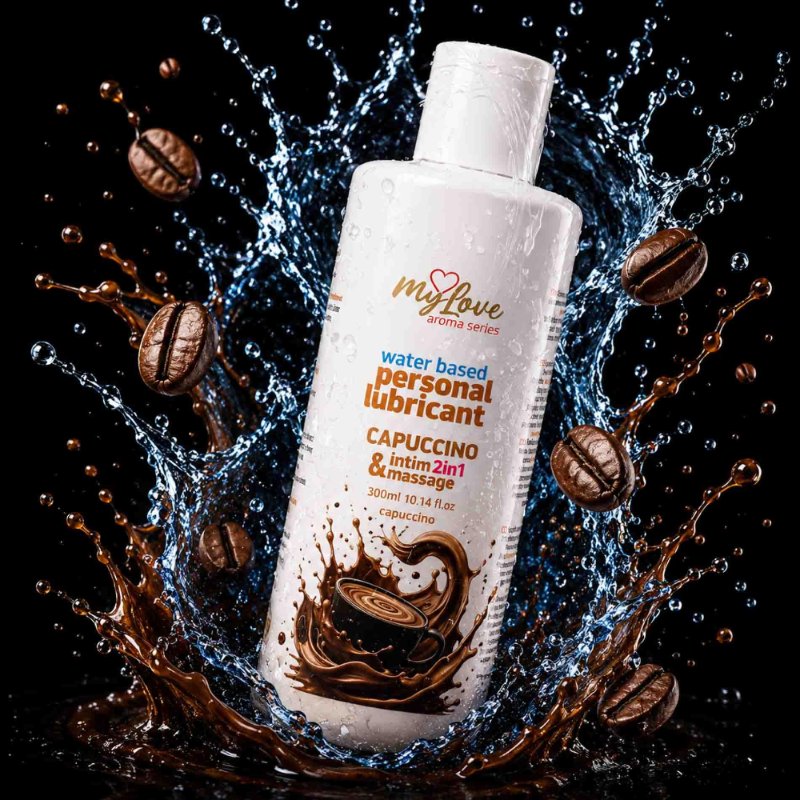 2в1 лубрикант та масажний гель - MyLove Aroma Series Intim&Massage Capuccino, 300 мл