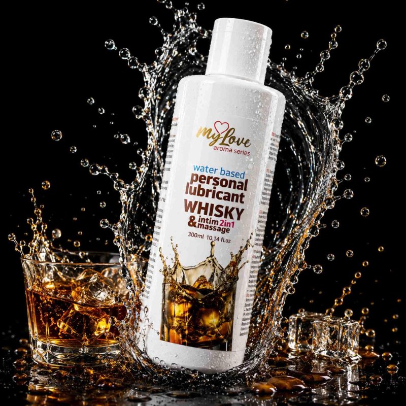 2в1 лубрикант та масажний гель - MyLove Aroma Series Intim&Massage Whisky, 300 мл