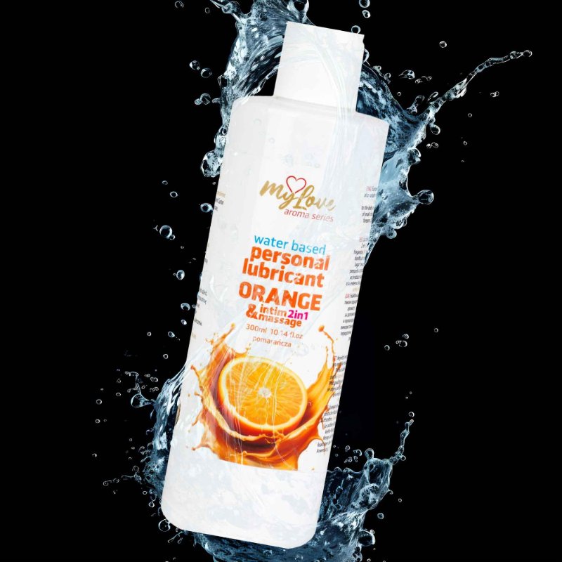 2в1 лубрикант та масажний гель - MyLove Aroma Series Intim&Massage Orange, 300 мл