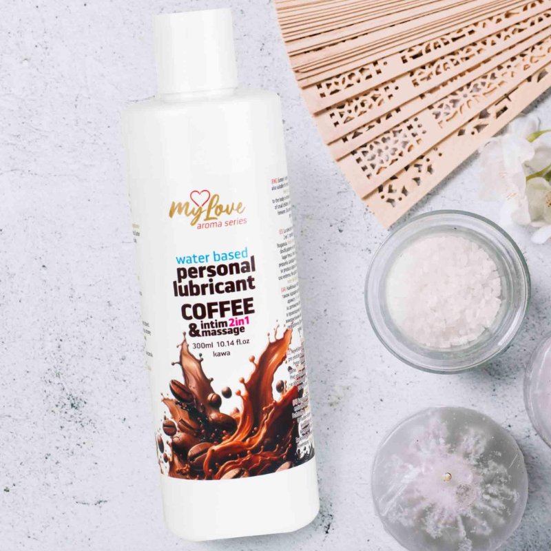 2в1 лубрикант та масажний гель - MyLove Aroma Series Intim&Massage Coffee, 300 мл