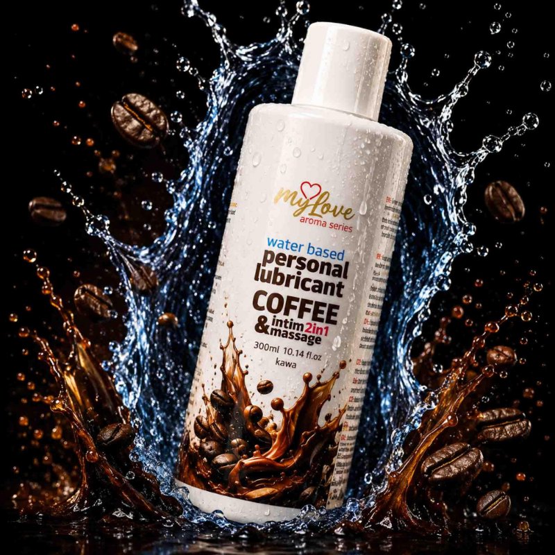 2в1 лубрикант та масажний гель - MyLove Aroma Series Intim&Massage Coffee, 300 мл