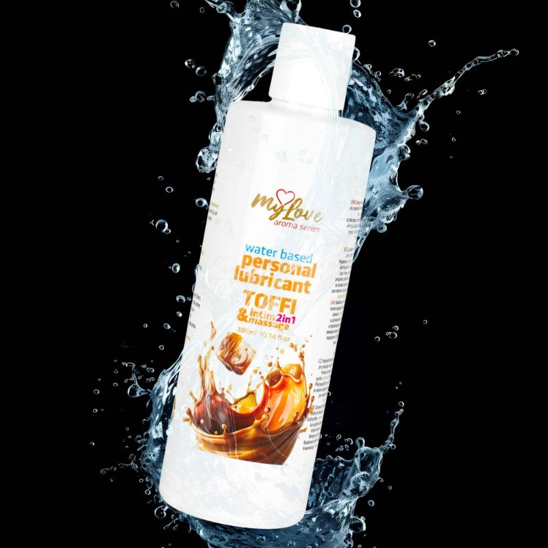 2в1 лубрикант та масажний гель - MyLove Aroma Series Intim&Massage Toffi, 300 мл