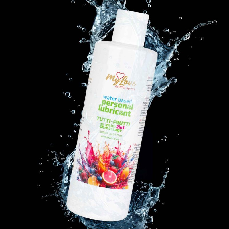 2в1 лубрикант та масажний гель - MyLove Aroma Series Intim&Massage Tutti-Frutti, 300 мл
