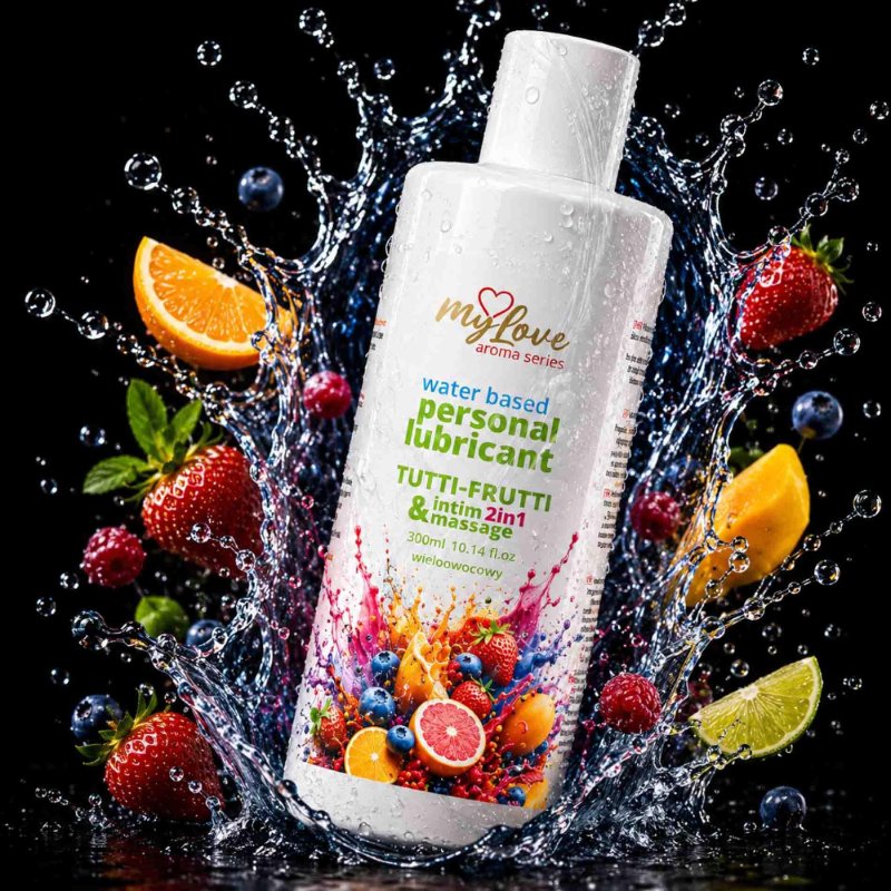 2в1 лубрикант та масажний гель - MyLove Aroma Series Intim&Massage Tutti-Frutti, 300 мл