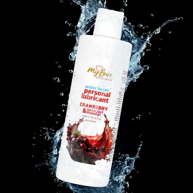 2в1 лубрикант та масажний гель - MyLove Aroma Series Intim&Massage Cranberry, 300 мл