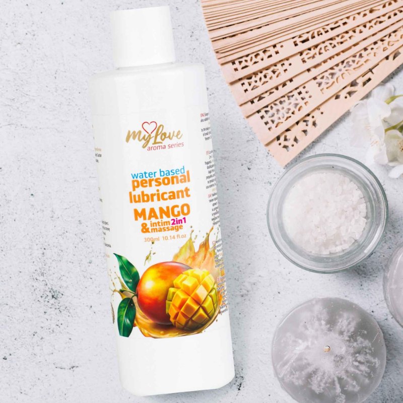 2в1 лубрикант та масажний гель - MyLove Aroma Series Intim&Massage Mango, 300 мл