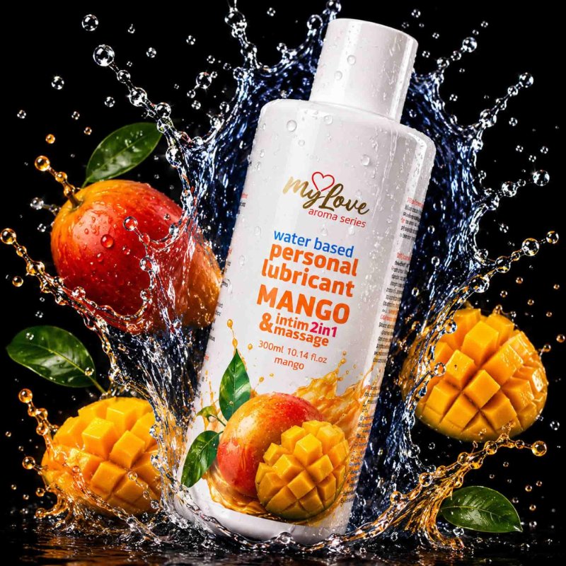 2в1 лубрикант та масажний гель - MyLove Aroma Series Intim&Massage Mango, 300 мл