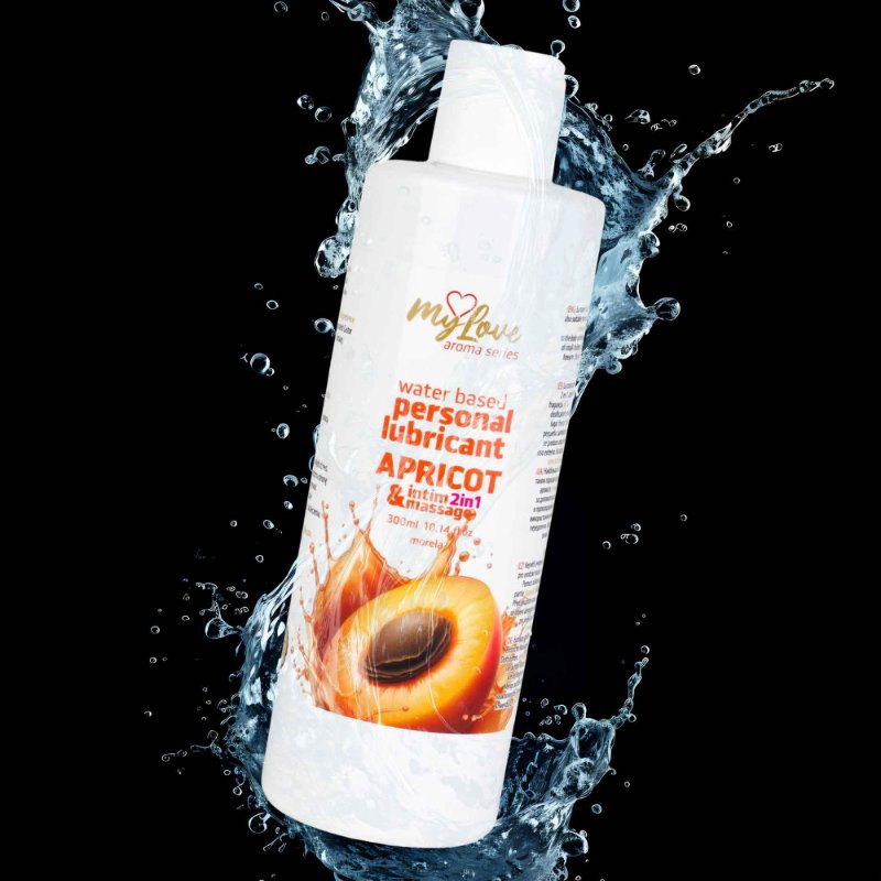 2в1 лубрикант та масажний гель - MyLove Aroma Series Intim&Massage Apricot, 300 мл