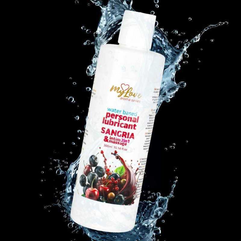 2в1 лубрикант та масажний гель - MyLove Aroma Series Intim&Massage Sangria, 300 мл