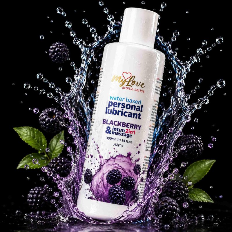 2в1 лубрикант та масажний гель - MyLove Aroma Series Intim&Massage Blackberry, 300 мл