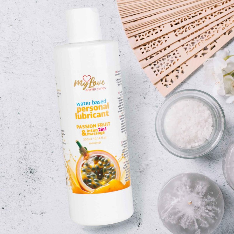 2в1 лубрикант та масажний гель - MyLove Aroma Series Intim&Massage Passion Fruit, 300 мл