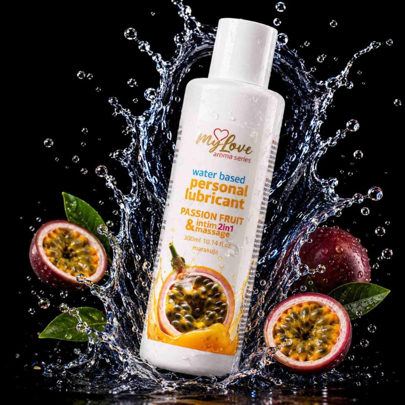 2в1 лубрикант та масажний гель - MyLove Aroma Series Intim&Massage Passion Fruit, 300 мл