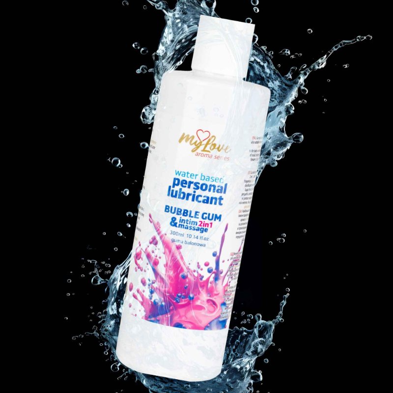 2в1 лубрикант та масажний гель - MyLove Aroma Series Intim&Massage Bubble Gum, 300 мл