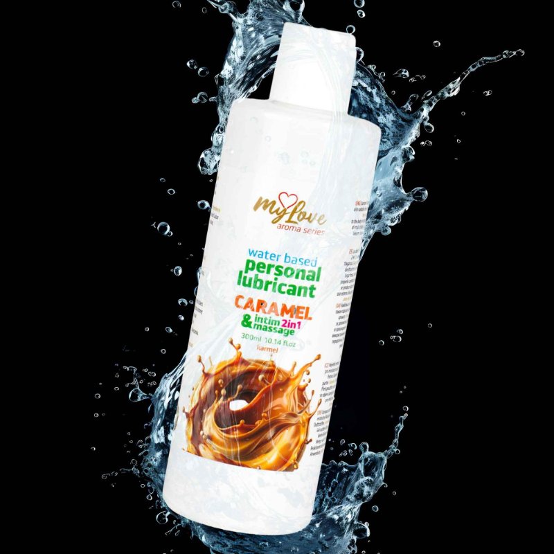 2в1 лубрикант та масажний гель - MyLove Aroma Series Intim&Massage Caramel, 300 мл
