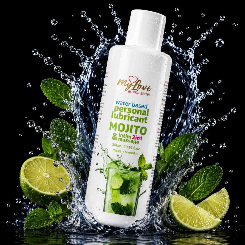 2в1 лубрикант та масажний гель - MyLove Aroma Series Intim&Massage Mohito, 300 мл