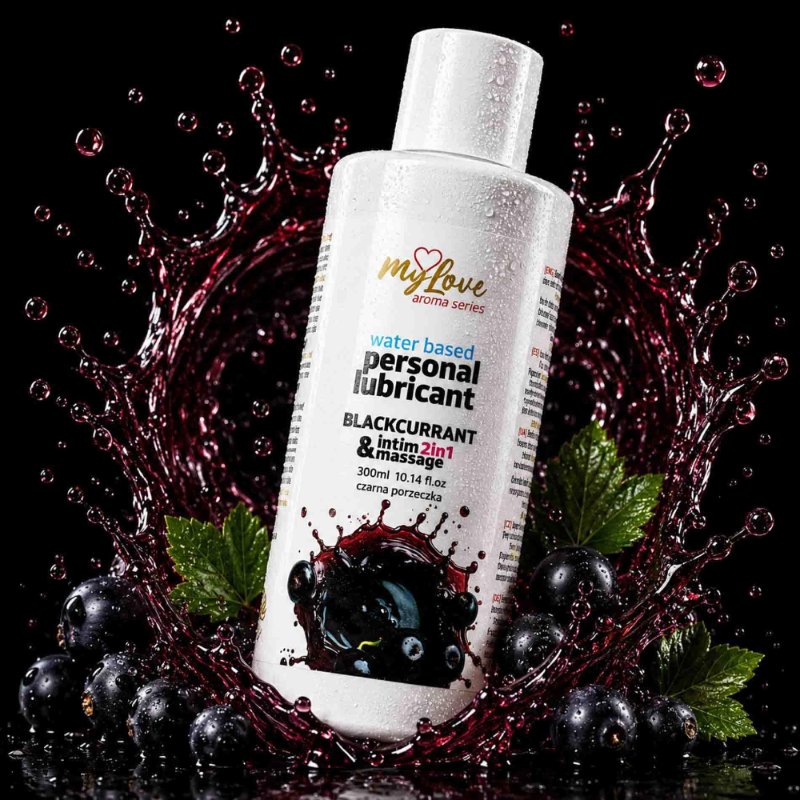 2в1 лубрикант та масажний гель - MyLove Aroma Series Intim&Massage Blackcurrant, 300 мл