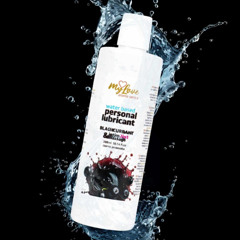 2в1 лубрикант та масажний гель - MyLove Aroma Series Intim&Massage Blackcurrant, 300 мл