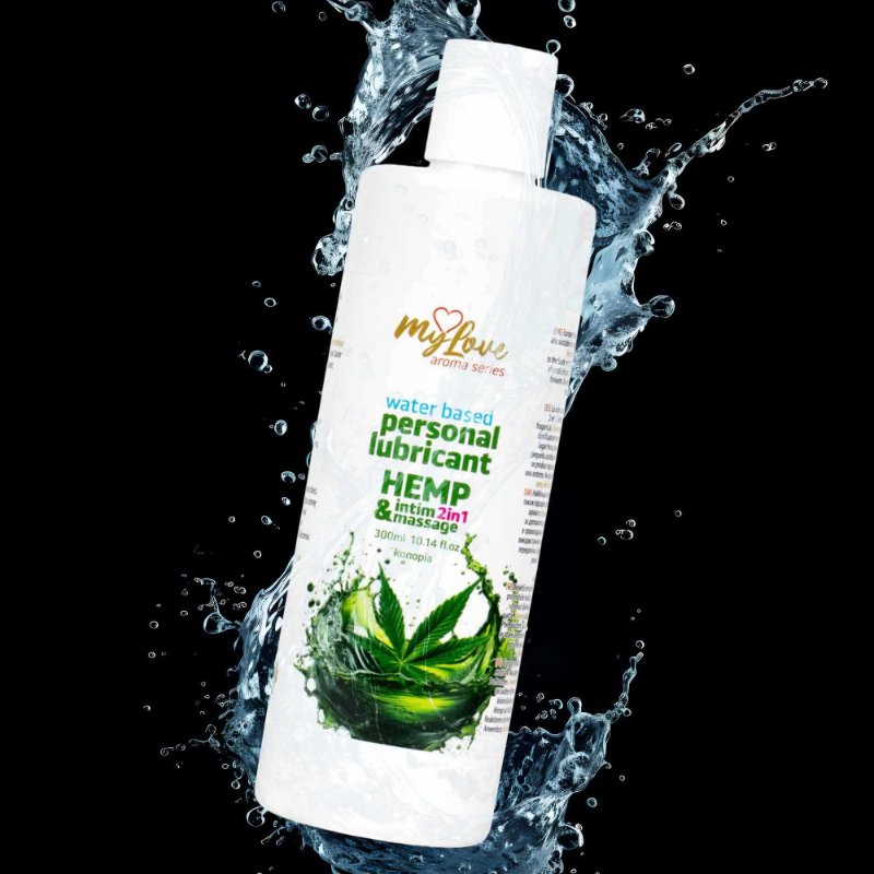 2в1 лубрикант та масажний гель - MyLove Aroma Series Intim&Massage Hemp, 300 мл