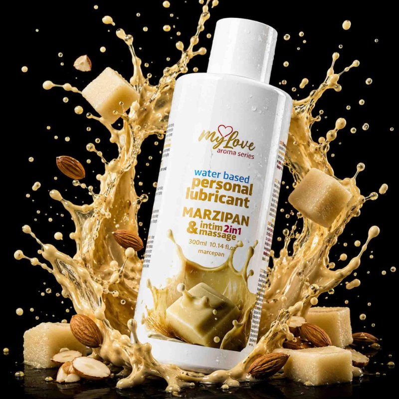 2в1 лубрикант та масажний гель - MyLove Aroma Series Intim&Massage Marzipan, 300 мл