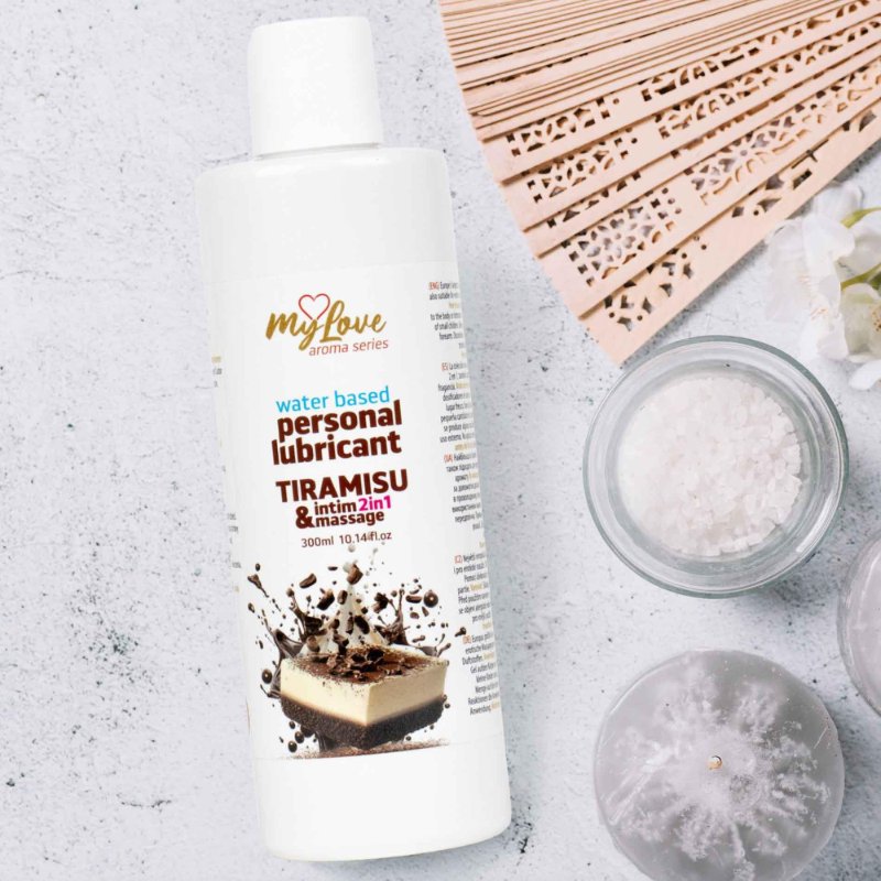 2в1 лубрикант та масажний гель - MyLove Aroma Series Intim&Massage Tiramisu, 300 мл