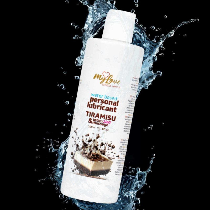 2в1 лубрикант та масажний гель - MyLove Aroma Series Intim&Massage Tiramisu, 300 мл