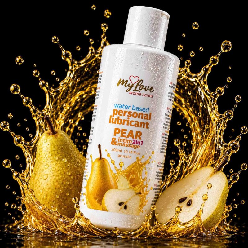 2в1 лубрикант та масажний гель - MyLove Aroma Series Intim&Massage Pear, 300 мл