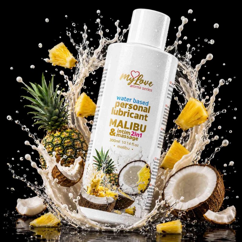 2в1 лубрикант та масажний гель - MyLove Aroma Series Intim&Massage Malibu, 300 мл