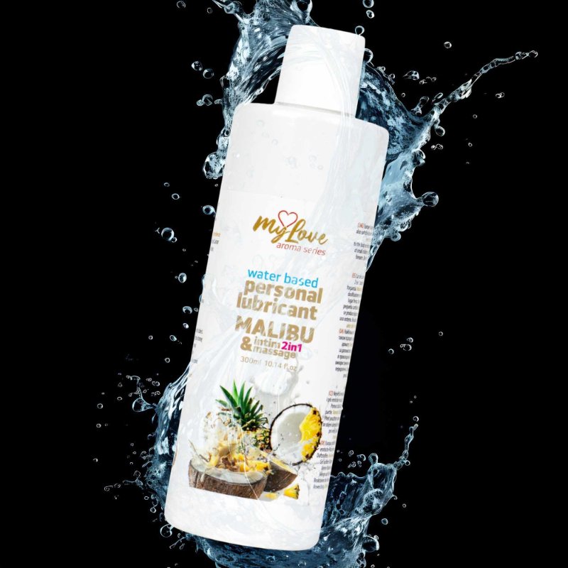 2в1 лубрикант та масажний гель - MyLove Aroma Series Intim&Massage Malibu, 300 мл
