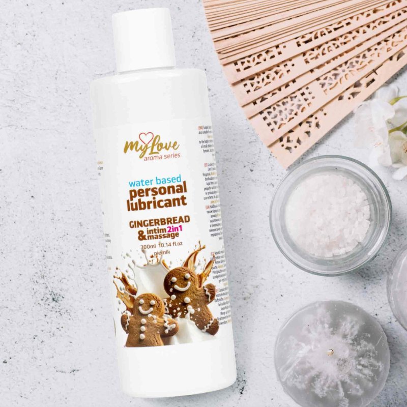 2в1 лубрикант та масажний гель - MyLove Aroma Series Intim&Massage Gingerbread, 300 мл